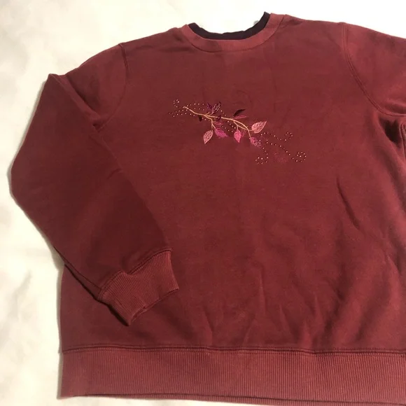 Embroidered & Studded Fall Sweater - Picture 3 of 6